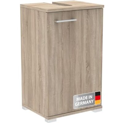 FACKELMANN Easy Waschbeckenunterschrank 40cm Hellbraun/Dekor Sonoma Eiche – Stilvoll & praktisch mit viel Stauraum, Flexibler Türanschlag, inkl. Füße – Made in Germany FACKELMANN Easy Waschbeckenunterschrank 40cm Hellbraun/Dekor Sonoma Eiche – Stilvoll & praktisch mit viel Stauraum, Flexibler Türanschlag, inkl. Füße – Made in Germany