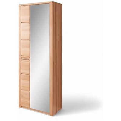 Stella Trading Nature ONE Garderobenschrank mit Spiegel in Kernbuche Teil-massiv FSC-Zertifiziert Flurgarderoben Schrank mit viel Stauraum 74 x 201 x 40 cm (B/H/T) Stella Trading Nature ONE Garderobenschrank mit Spiegel in Kernbuche Teil-massiv FSC-Zertifiziert Flurgarderoben Schrank mit viel Stauraum 74 x 201 x 40 cm (B/H/T)