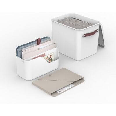Rotho MyPaper Plus Aufbewahrungsbox A4 Dokumentenorganizer fürs Büro Weiß Rotho MyPaper Plus Aufbewahrungsbox A4 Dokumentenorganizer fürs Büro Weiß