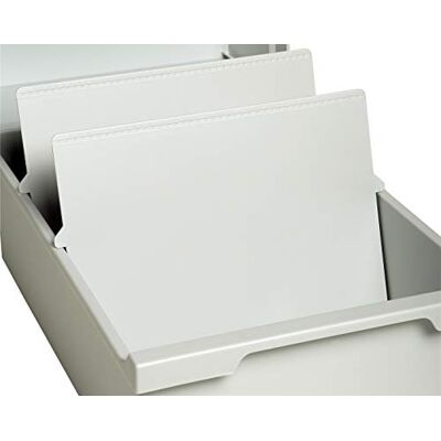 Exacompta 54240D 2er Pack Trennplatten für Karteikassetten und Karteikästen DIN A6 quer lichtgrau zb. für Karteitrog 51240D, 52240D, 56240D, 57240D Blauer Engel Karteikasten Exacompta 54240D 2er Pack Trennplatten für Karteikassetten und Karteikästen DIN A6 quer lichtgrau zb. für Karteitrog 51240D, 52240D, 56240D, 57240D Blauer Engel Karteikasten