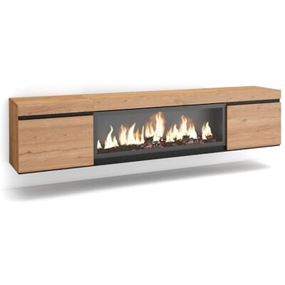 SKRAUT HOME TV-Schrank und Elektrischer Kamin - Modern Wandmontage 80" SKRAUT HOME TV-Schrank und Elektrischer Kamin - Modern Wandmontage 80"