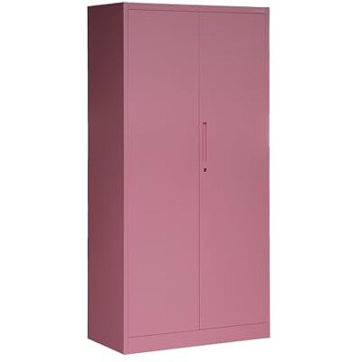 Jan Nowak Metallschrank 185 x 90 x 45 cm Büroschrank Abschließbar mit Kleiderstange, Pulverbeschichtung Aufbewahrungsschrank Umkleideschrank Spind Kleiderstange Rosa Jan Nowak Metallschrank 185 x 90 x 45 cm Büroschrank Abschließbar mit Kleiderstange, Pulverbeschichtung Aufbewahrungsschrank Umkleideschrank Spind Kleiderstange Rosa