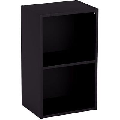 Vida Designs Oxford, mit 2 Ebenen, Bücherregal, Regal, Holz, Schwarz, für Wohnzimmer Vida Designs Oxford, mit 2 Ebenen, Bücherregal, Regal, Holz, Schwarz, für Wohnzimmer