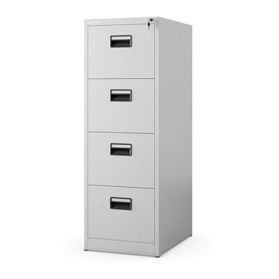Jan Nowak Hängeregistraturschrank V004A Hängemappenschrank Hängeregisterschrank Aktenschrank mit 4 Schubladen Pulverbeschichtung Stahlblech 132 cm x 46 cm x 62 cm (H x B x T) (grau) Jan Nowak Hängeregistraturschrank V004A Hängemappenschrank Hängeregisterschrank Aktenschrank mit 4 Schubladen Pulverbeschichtung Stahlblech 132 cm x 46 cm x 62 cm (H x B x T) (grau)