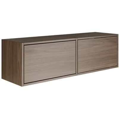 Selsey TV Lowboard Farbe Wisconsin-Walnuss Moderne Fernseher Kommode 100 x 30 x 30 cm (BxTxH) TV Unterschrank für Wohnzimmer Schrank mit Klappen Push to Open Lowboard Hängend TV Cabinet Wandmontage Selsey TV Lowboard Farbe Wisconsin-Walnuss Moderne Fernseher Kommode 100 x 30 x 30 cm (BxTxH) TV Unterschrank für Wohnzimmer Schrank mit Klappen Push to Open Lowboard Hängend TV Cabinet Wandmontage