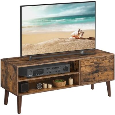 VASAGLE TV-Schrank, Lowboard, Fernsehschrank für Fernseher bis zu 55 Zoll, 120 cm lang, Fernsehtisch, für Wohnzimmer, Mid-Century Modern, vintagebraun LTV120T01 VASAGLE TV-Schrank, Lowboard, Fernsehschrank für Fernseher bis zu 55 Zoll, 120 cm lang, Fernsehtisch, für Wohnzimmer, Mid-Century Modern, vintagebraun LTV120T01