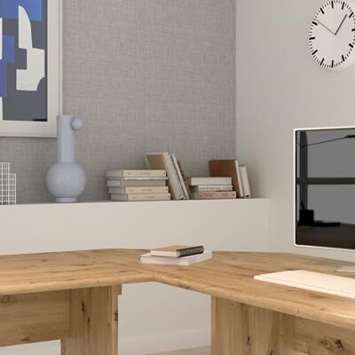 Forte TEMPRA 2 Schreibtisch Verbindungsplatte 70 80, modernes Eckstück für TEMRA 2 Schreibtische, Büro, Holzwerkstoff, Artisan Eiche Holzdekor, 72 cm breit x 2,2 cm hoch x 72 cm tief Forte TEMPRA 2 Schreibtisch Verbindungsplatte 70 80, modernes Eckstück für TEMRA 2 Schreibtische, Büro, Holzwerkstoff, Artisan Eiche Holzdekor, 72 cm breit x 2,2 cm hoch x 72 cm tief