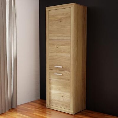 Forte BACCIO Schrank 60 70, moderner Schrank für Wohn-/Esszimmer, 2-türig, Holzwerkstoff, Mauvella Eiche Holzdekor, 63,4 cm breit x 190,7 cm hoch x 41 cm tief Forte BACCIO Schrank 60 70, moderner Schrank für Wohn-/Esszimmer, 2-türig, Holzwerkstoff, Mauvella Eiche Holzdekor, 63,4 cm breit x 190,7 cm hoch x 41 cm tief