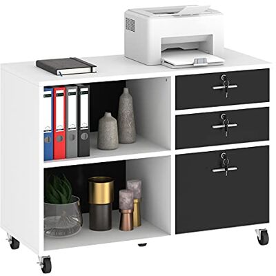 YITAHOME - Mobiler Dateikasten - 3-Schubladen - Schrank YITAHOME - Mobiler Dateikasten - 3-Schubladen - Schrank