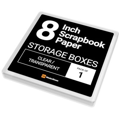 WestonBoxes Weston Boxes 20,3 x 20,3 cm Craft Aufbewahrungsbox, Kunststoff, 22,7 x 22,6 x 2,5 cm WestonBoxes Weston Boxes 20,3 x 20,3 cm Craft Aufbewahrungsbox, Kunststoff, 22,7 x 22,6 x 2,5 cm