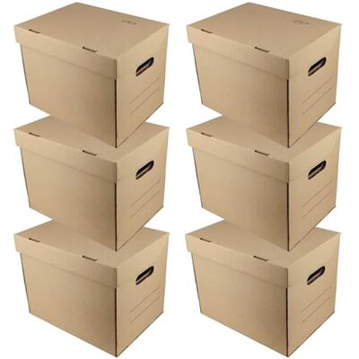 IDEA HOME STOREA IDEA 6er Set Aufbewahrungsbox A4 Archivbox mit Deckel Pappkarton Umzugskartons Pappe Lagerbox Organisation Dokumente IDEA HOME STOREA IDEA 6er Set Aufbewahrungsbox A4 Archivbox mit Deckel Pappkarton Umzugskartons Pappe Lagerbox Organisation Dokumente