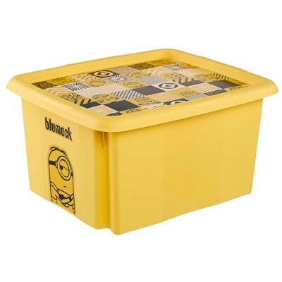 keeeper karolina Aufbewahrungsbox mit Deckel, 24 l, Dreh- und stapelbar, Design: Minions, Mosaic, Für Kinder, Gelb (Sunny Yellow) keeeper karolina Aufbewahrungsbox mit Deckel, 24 l, Dreh- und stapelbar, Design: Minions, Mosaic, Für Kinder, Gelb (Sunny Yellow)
