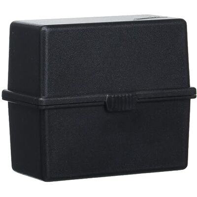 Exacompta 50614D Tragbare Karteikassette Memo-Box EcoBlack DIN A8. Aus Recycling-Kunststoff mit Schnappverschluss für bis zu 200 Karteikarten schwarz Blauer Engel Karteikasten Exacompta 50614D Tragbare Karteikassette Memo-Box EcoBlack DIN A8. Aus Recycling-Kunststoff mit Schnappverschluss für bis zu 200 Karteikarten schwarz Blauer Engel Karteikasten