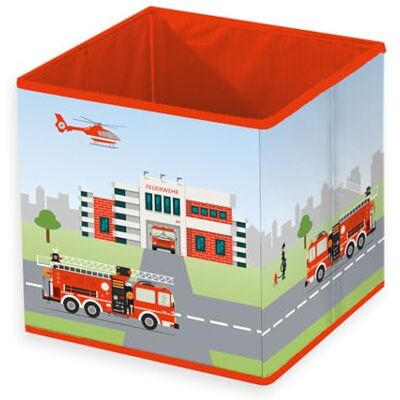 Herding Young Collection Aufbewahrungsbox Feuerwehr, ca. 30 x 30 x 30 cm, Aufbewahrung im Regal oder freistehend, 100% Polypropylen, Innen 100% Papier Herding Young Collection Aufbewahrungsbox Feuerwehr, ca. 30 x 30 x 30 cm, Aufbewahrung im Regal oder freistehend, 100% Polypropylen, Innen 100% Papier
