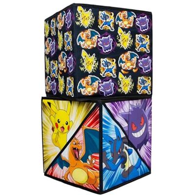 Pokémon Offiziell lizenzierte -Aufbewahrungsboxen 2er-Pack faltbare Speicherwürfel im Pow Pow Design mit Pikachu Perfekt zur Organisation des Kinderzimmers, Spielzimmer für Kinder, 30 x 30 cm Pokémon Offiziell lizenzierte -Aufbewahrungsboxen 2er-Pack faltbare Speicherwürfel im Pow Pow Design mit Pikachu Perfekt zur Organisation des Kinderzimmers, Spielzimmer für Kinder, 30 x 30 cm