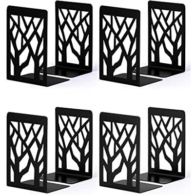 INNÔPLUS Buchstütze, Buchstützen, Book Holder CD Kinder Metall, Bücher Halter für Regal, Ordnerhalter DVD Unsichtbares Bücherregal, Bookends Buchstopper, Buchhalterung Buch Halter (4 Pair, Schwarz) INNÔPLUS Buchstütze, Buchstützen, Book Holder CD Kinder Metall, Bücher Halter für Regal, Ordnerhalter DVD Unsichtbares Bücherregal, Bookends Buchstopper, Buchhalterung Buch Halter (4 Pair, Schwarz)