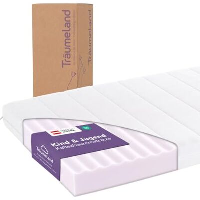 Träumeland Matratze für Kinder & Jugendliche 120x200 cm Duo Sleep Basic Optimale Härtegrad Oeko-TEX Zertifiziert & hygienisch Dank waschbarem Bezug Träumeland Matratze für Kinder & Jugendliche 120x200 cm Duo Sleep Basic Optimale Härtegrad Oeko-TEX Zertifiziert & hygienisch Dank waschbarem Bezug