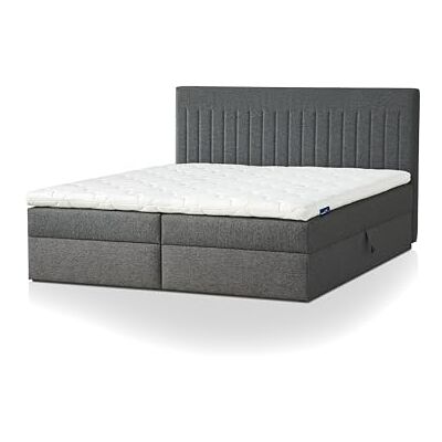 Traumnacht Boxbett Nizza mit praktischem Stauraum, mit 7-Zonen Tonnentaschenfederkernmatratze (H3) und Komfortschaumtopper, Leichter Aufbau, 140 x 200, dunkelgrau Traumnacht Boxbett Nizza mit praktischem Stauraum, mit 7-Zonen Tonnentaschenfederkernmatratze (H3) und Komfortschaumtopper, Leichter Aufbau, 140 x 200, dunkelgrau