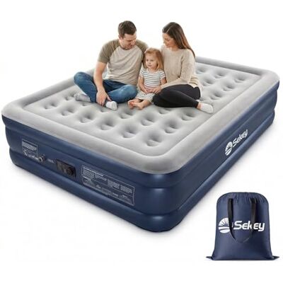 Sekey XXL Luftmatratze selbstaufblasend 2 Personen 203×152×46 cm, hohes Luftbett Doppelbett mit integrierter Pumpe, Einstellbarer Härtegrad, Gästebett stabil schnell aufblasbar platzsparend Sekey XXL Luftmatratze selbstaufblasend 2 Personen 203×152×46 cm, hohes Luftbett Doppelbett mit integrierter Pumpe, Einstellbarer Härtegrad, Gästebett stabil schnell aufblasbar platzsparend