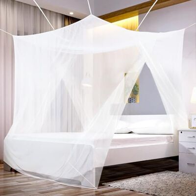 Sekey Moskitonetz für Doppelbett Einzelbett, 2 Eingänge, Feinmaschiges Mückennetz Bett, Fliegennetz Moskitonetze mit Spreizschrauben für Reise und zu Hause Indoor Outdoor Camping, 220 x 200 x 200 cm Sekey Moskitonetz für Doppelbett Einzelbett, 2 Eingänge, Feinmaschiges Mückennetz Bett, Fliegennetz Moskitonetze mit Spreizschrauben für Reise und zu Hause Indoor Outdoor Camping, 220 x 200 x 200 cm