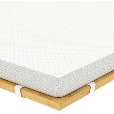 EGOHOME Matratzen Topper Memory Foam 100x200cm mit 5 cm Höhe, atmungsaktiver Matratzentopper, Matratzenauflage, Mattress Topper für Bett und Boxspringbett, Bezug Waschba EGOHOME Matratzen Topper Memory Foam 100x200cm mit 5 cm Höhe, atmungsaktiver Matratzentopper, Matratzenauflage, Mattress Topper für Bett und Boxspringbett, Bezug Waschba