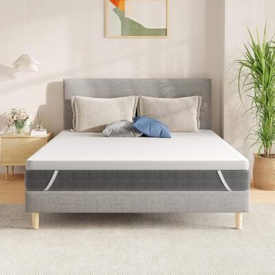 SynthoSpace Matratzen Topper 100x200cm H2, Matratzentopper 100x200 Schlafsofa Bett Memory Foam, Mattress Topper 100x200 Boxspringbett Topper Bezug Waschbarer 5cm Höhe SynthoSpace Matratzen Topper 100x200cm H2, Matratzentopper 100x200 Schlafsofa Bett Memory Foam, Mattress Topper 100x200 Boxspringbett Topper Bezug Waschbarer 5cm Höhe