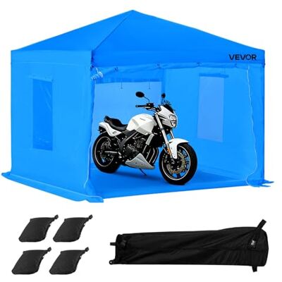 VEVOR tragbares Lackierkabinenzelt (293x293x181 cm) Sprühfarbenzelt für Sprühmalerei, wasserfeste & Faltbare Farbkabine mit 2 Netz-Seitenfenstern für Autoteile Möbel Motorräder Sprühschutz blau VEVOR tragbares Lackierkabinenzelt (293x293x181 cm) Sprühfarbenzelt für Sprühmalerei, wasserfeste & Faltbare Farbkabine mit 2 Netz-Seitenfenstern für Autoteile Möbel Motorräder Sprühschutz blau