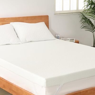 EGOHOME Gel Topper 160x200 cm, 5cm Höhe Matratzen Topper H2 mit Memory Foam, Öko-TEX und CertiPUR Zertifiziert, 160x200cm Matratzentopper für Boxspringbett Schlafsofa EGOHOME Gel Topper 160x200 cm, 5cm Höhe Matratzen Topper H2 mit Memory Foam, Öko-TEX und CertiPUR Zertifiziert, 160x200cm Matratzentopper für Boxspringbett Schlafsofa