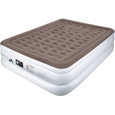Etekcity Unisex-Adult EAM-ET2 Luftmatratze Luftbett für 1 Person, aufblasbares Bett Matratze mit Tragetasche für Outdoor Camping, 203 x 152 x 46cm, Weiß, Einzelbett Etekcity Unisex-Adult EAM-ET2 Luftmatratze Luftbett für 1 Person, aufblasbares Bett Matratze mit Tragetasche für Outdoor Camping, 203 x 152 x 46cm, Weiß, Einzelbett