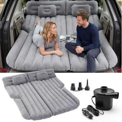 Sekey Auto Matratze mit 12V-Luftpumpe für Roadtrips, SUV Luftmatratze für 2–3 Personen, jederzeit aufblasen und sofort entspannen, Camping-Luftmatratze für SUV, Kombi, Van, Minivan, MPV, RV und Pickup Sekey Auto Matratze mit 12V-Luftpumpe für Roadtrips, SUV Luftmatratze für 2–3 Personen, jederzeit aufblasen und sofort entspannen, Camping-Luftmatratze für SUV, Kombi, Van, Minivan, MPV, RV und Pickup