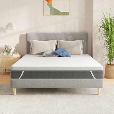 SynthoSpace Matratzen Topper 140x200cm H2, Matratzentopper 140x200 Schlafsofa Bett Memory Foam, Mattress Topper 140x200 Boxspringbett Topper Bezug Waschbarer 5cm Höhe SynthoSpace Matratzen Topper 140x200cm H2, Matratzentopper 140x200 Schlafsofa Bett Memory Foam, Mattress Topper 140x200 Boxspringbett Topper Bezug Waschbarer 5cm Höhe
