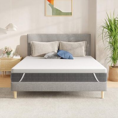 SynthoSpace Matratzen Topper 140x190cm H2, Matratzentopper 140x190 Schlafsofa Bett Memory Foam, Mattress Topper 140x190 Boxspringbett Topper Bezug Waschbarer 5cm Höhe SynthoSpace Matratzen Topper 140x190cm H2, Matratzentopper 140x190 Schlafsofa Bett Memory Foam, Mattress Topper 140x190 Boxspringbett Topper Bezug Waschbarer 5cm Höhe