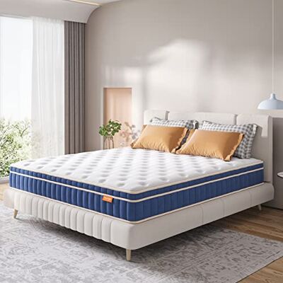 Sweetnight Matratze 160X190, Federkernmatratze Matratzen 160X190cm 7-Zonen Taschenfederkernmatratzen Atmungsaktiv Tonnentaschenfederkern matratze, Höhe 20 cm ,Härtegrad H4 Sweetnight Matratze 160X190, Federkernmatratze Matratzen 160X190cm 7-Zonen Taschenfederkernmatratzen Atmungsaktiv Tonnentaschenfederkern matratze, Höhe 20 cm ,Härtegrad H4