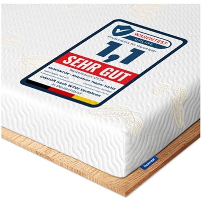 Newentor ® Matratzen Topper 90x200cm H2 H3, Matratzentopper 90x200 Schlafsofa Bett Gelschaum, Mattress Topper 90x200 Boxspringbett Öko-Tex Zertifiziert Gel Bezug Kaltschaum 7CM Höhe Newentor ® Matratzen Topper 90x200cm H2 H3, Matratzentopper 90x200 Schlafsofa Bett Gelschaum, Mattress Topper 90x200 Boxspringbett Öko-Tex Zertifiziert Gel Bezug Kaltschaum 7CM Höhe