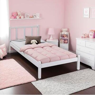 Inter Link Bett Bettrahmen – Bettgestell – Jugendbett – Gästebett – Modernes Bett -ohne Lattenrost Weiß lackiert -Fredy 90x200cm Inter Link Bett Bettrahmen – Bettgestell – Jugendbett – Gästebett – Modernes Bett -ohne Lattenrost Weiß lackiert -Fredy 90x200cm