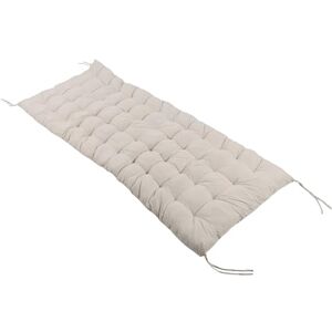 Relaxdays Bankauflage, 180x70 cm, gepolstert, gesteppt, mit Bändern, Outdoor, Bankkissen für Gartenbank, Paletten, beige Relaxdays Bankauflage, 180x70 cm, gepolstert, gesteppt, mit Bändern, Outdoor, Bankkissen für Gartenbank, Paletten, beige