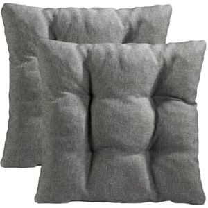 Traumnacht Cozy Stuhlkissen 2er Set 38 x 38 x 6 cm, Sitzkissen für Gartenstuhl, Küche & Esszimmer, Indoor & Outdoor Stuhlpolster, hellgrau Traumnacht Cozy Stuhlkissen 2er Set 38 x 38 x 6 cm, Sitzkissen für Gartenstuhl, Küche & Esszimmer, Indoor & Outdoor Stuhlpolster, hellgrau