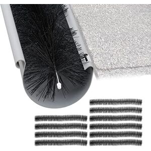 Relaxdays Dachrinnenbürste, 10er Set, je 100 x 12 cm, Dachrinnen Laubschutz, Vogel- & Marderschutz, Rinnenraupe, schwarz Relaxdays Dachrinnenbürste, 10er Set, je 100 x 12 cm, Dachrinnen Laubschutz, Vogel- & Marderschutz, Rinnenraupe, schwarz
