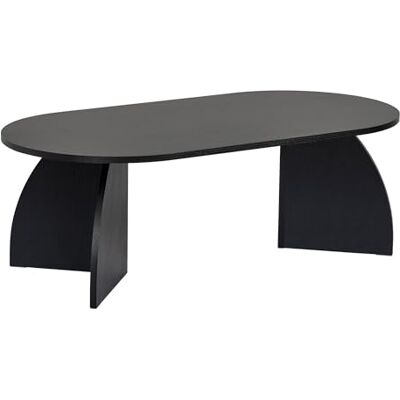 Hanah Home Stilvoller schwarzer Couchtisch, 120 x 60 x 40 cm 100% melaminbeschichtete Spanplatte, 18 mm dick langlebiges & modernes Design für Wohnzimmer Hanah Home Stilvoller schwarzer Couchtisch, 120 x 60 x 40 cm 100% melaminbeschichtete Spanplatte, 18 mm dick langlebiges & modernes Design für Wohnzimmer