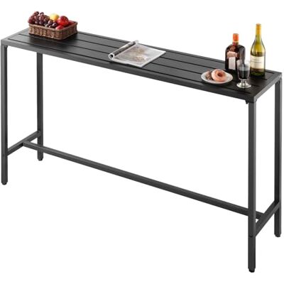 VEVOR Bartisch, 1600 x 375 x 980 mm, Bistrotisch, Stehtisch mit Metallgestell, rechteckige Esstische, Küchentisch, Tresentisch, Partytisch, Gartenmöbel für Balkon, Garten, Poolrand VEVOR Bartisch, 1600 x 375 x 980 mm, Bistrotisch, Stehtisch mit Metallgestell, rechteckige Esstische, Küchentisch, Tresentisch, Partytisch, Gartenmöbel für Balkon, Garten, Poolrand