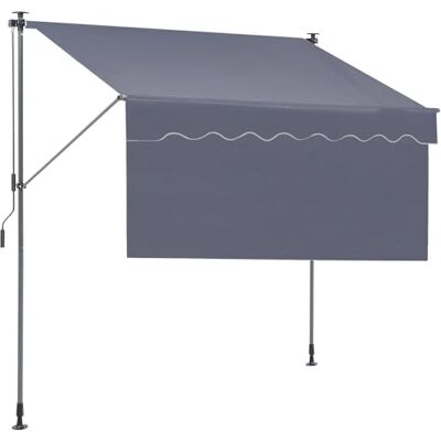 VEVOR Balkonmarkise 3x1,2m Gelenkarm Markise höhenverstellbar von 2,2 bis 3,1m Klemmmarkise Einziehbar Stahl Aluminium 180G doppelseitige PU-Beschichtung Sonnenmarkise Balkon Terrassenmarkise VEVOR Balkonmarkise 3x1,2m Gelenkarm Markise höhenverstellbar von 2,2 bis 3,1m Klemmmarkise Einziehbar Stahl Aluminium 180G doppelseitige PU-Beschichtung Sonnenmarkise Balkon Terrassenmarkise