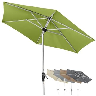 Doppler Active Auto Tilt Gartenschirm Ø 210 cm – Kurbel mit Auto-Tilt, knickbar, UV-Schutz LSF 50+, wetterfestes Polyester, stabiles Stahlgestell Doppler Active Auto Tilt Gartenschirm Ø 210 cm – Kurbel mit Auto-Tilt, knickbar, UV-Schutz LSF 50+, wetterfestes Polyester, stabiles Stahlgestell