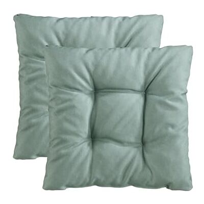 Traumnacht Cozy Stuhlkissen 2er Set 38 x 38 x 6 cm, Sitzkissen für Gartenstuhl, Küche & Esszimmer, bequemes Indoor & Outdoor Stuhlpolster, türkis Traumnacht Cozy Stuhlkissen 2er Set 38 x 38 x 6 cm, Sitzkissen für Gartenstuhl, Küche & Esszimmer, bequemes Indoor & Outdoor Stuhlpolster, türkis