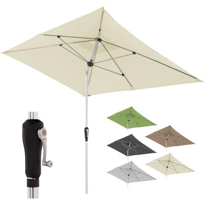 Doppler Sonnenschirm Alu Crank 190x290cm, Off-White, Kurbel, UV-Schutz 80+ Doppler Sonnenschirm Alu Crank 190x290cm, Off-White, Kurbel, UV-Schutz 80+