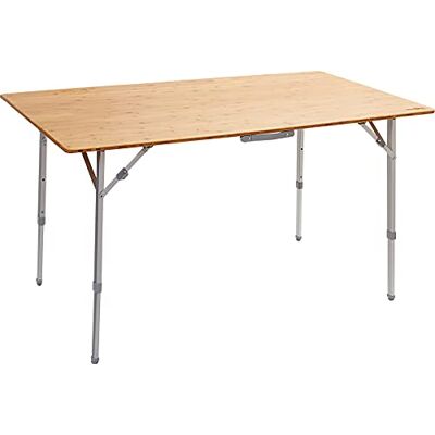 BRUNNER Klapptisch für den Außenbereich, für Picknick, Camping, Garten, Terrasse aus Aluminium, mit eleganter Ablage aus Bambus CAMPERKING S rechteckig, robust mit Belastbarkeit bis zu 30 kg BRUNNER Klapptisch für den Außenbereich, für Picknick, Camping, Garten, Terrasse aus Aluminium, mit eleganter Ablage aus Bambus CAMPERKING S rechteckig, robust mit Belastbarkeit bis zu 30 kg