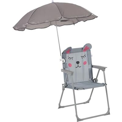 Relaxdays Kinder Klappstuhl, Campingstuhl mit Sonnenschirm, HBT: 51,5x36x37,5 cm, Maus, Picknickstuhl Outdoor, bunt Relaxdays Kinder Klappstuhl, Campingstuhl mit Sonnenschirm, HBT: 51,5x36x37,5 cm, Maus, Picknickstuhl Outdoor, bunt