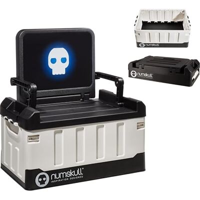 Numskull PS5-inspiriertes 2-in-1 Spielzeug-Aufbewahrungsbox & Klappstuhl Gaming-Zubehör Organizer mit Deckel und Griffen für Familienzimmer, Offizielles PS5-inspiriertes Merchandise Numskull PS5-inspiriertes 2-in-1 Spielzeug-Aufbewahrungsbox & Klappstuhl Gaming-Zubehör Organizer mit Deckel und Griffen für Familienzimmer, Offizielles PS5-inspiriertes Merchandise