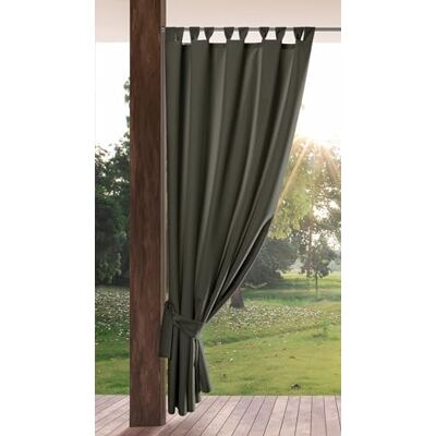 Eurofirany Garden Outdoorvorhäng mit Schlaufenschal- 1 STK. Abnehmbaren Schlaufen, Sonnenschutz Sichtschutz Winddicht Wasserdicht Vorhäng für Pavillon Terrasse Pergola, 155x260 cm, Grafit Eurofirany Garden Outdoorvorhäng mit Schlaufenschal- 1 STK. Abnehmbaren Schlaufen, Sonnenschutz Sichtschutz Winddicht Wasserdicht Vorhäng für Pavillon Terrasse Pergola, 155x260 cm, Grafit
