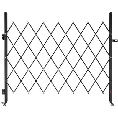 VEVOR Sicherheitstor (Einzel) abschließbares klappbares Scherentor mit 360°-Lenkrollen, einziehbare Stahltore Outdoor, für Eingangssicherheit Garage Lager, Falttor 180 x 161 cm (B x H) Schwarz VEVOR Sicherheitstor (Einzel) abschließbares klappbares Scherentor mit 360°-Lenkrollen, einziehbare Stahltore Outdoor, für Eingangssicherheit Garage Lager, Falttor 180 x 161 cm (B x H) Schwarz