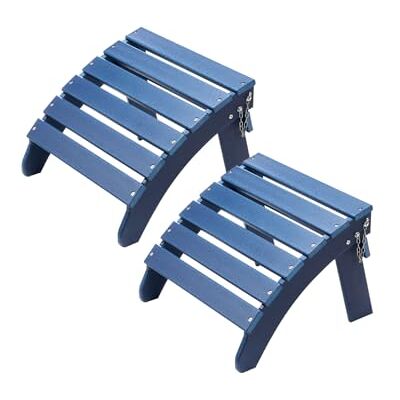 VEVOR Fußstütze für Adirondack-Stuhl, 2er-Set, 475x480x350 mm, klappbarer Adirondack Ottoman aus HDPE-Kunststoff, Gartenstuhl verwendet für Außen, Veranda, Pool, Rasen, Hinterhof, blau VEVOR Fußstütze für Adirondack-Stuhl, 2er-Set, 475x480x350 mm, klappbarer Adirondack Ottoman aus HDPE-Kunststoff, Gartenstuhl verwendet für Außen, Veranda, Pool, Rasen, Hinterhof, blau